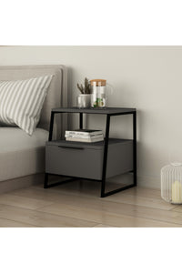 Nightstand Thickness: 18 Mm Width: 45 Cm Height: 50 Cm Depth: 40 Cm Shelf Height: 19 Cm Soft-Close Hinges Anthracite