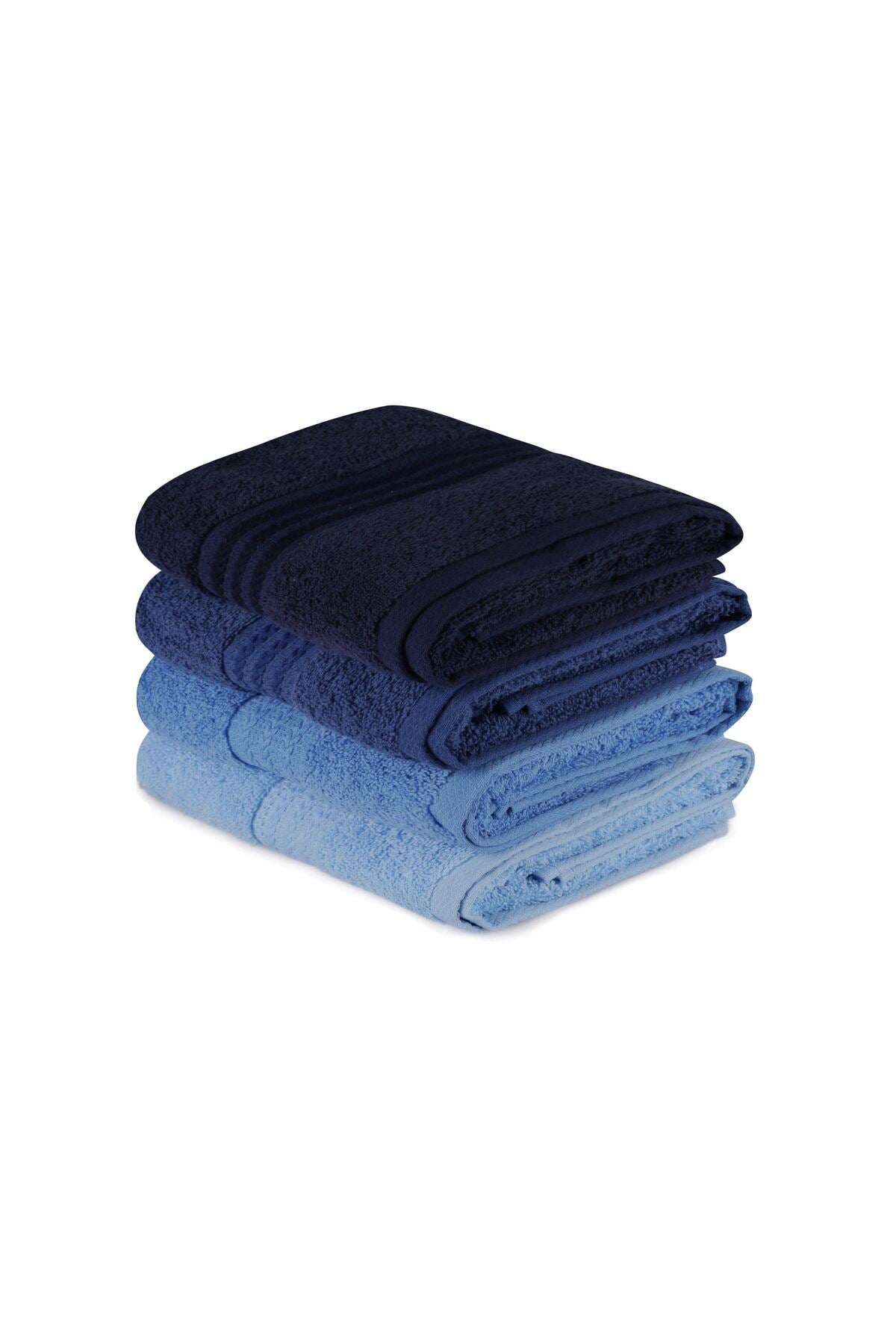 Wash Towel Set (4 Pieces) Size: 30 X 50 Cm (4 Pieces) Rainbow - Blue