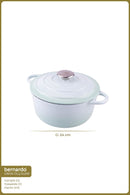 xBernardo Intensa Cast Pot Green 24cm