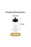 12-Piece Long Spice Set - Glass with Screen Printing Label and Spoon