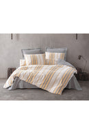 Set husă dublă de pilotă Husă de pilotă: 200 X 220 cm Cearșaf de pat: 240 X 260 cm Față de pernă: 50 X 70 cm (2 bucăți) Tribus - Galben