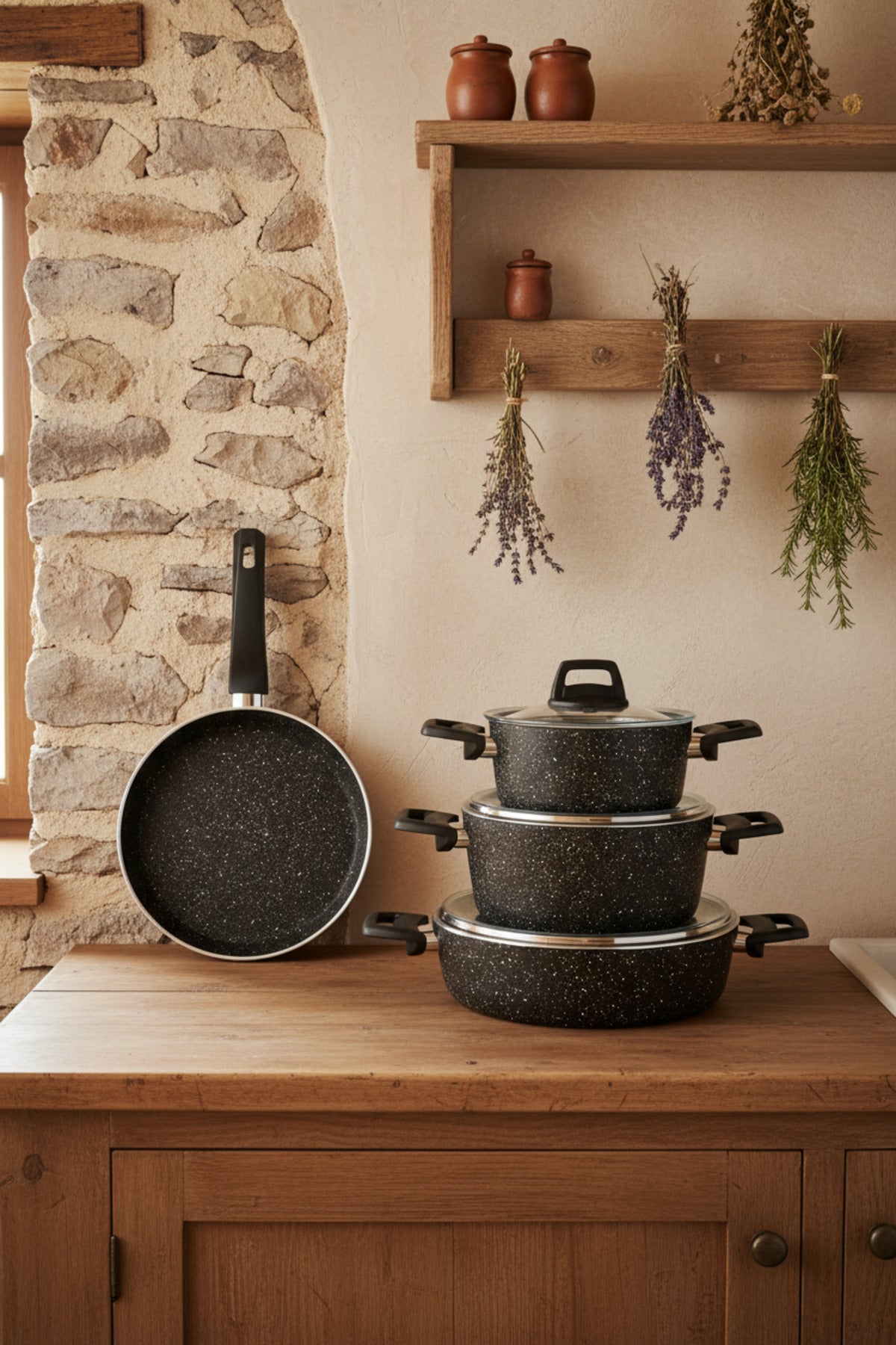 xBernardo Vormi 7 Piece Pot Set Black