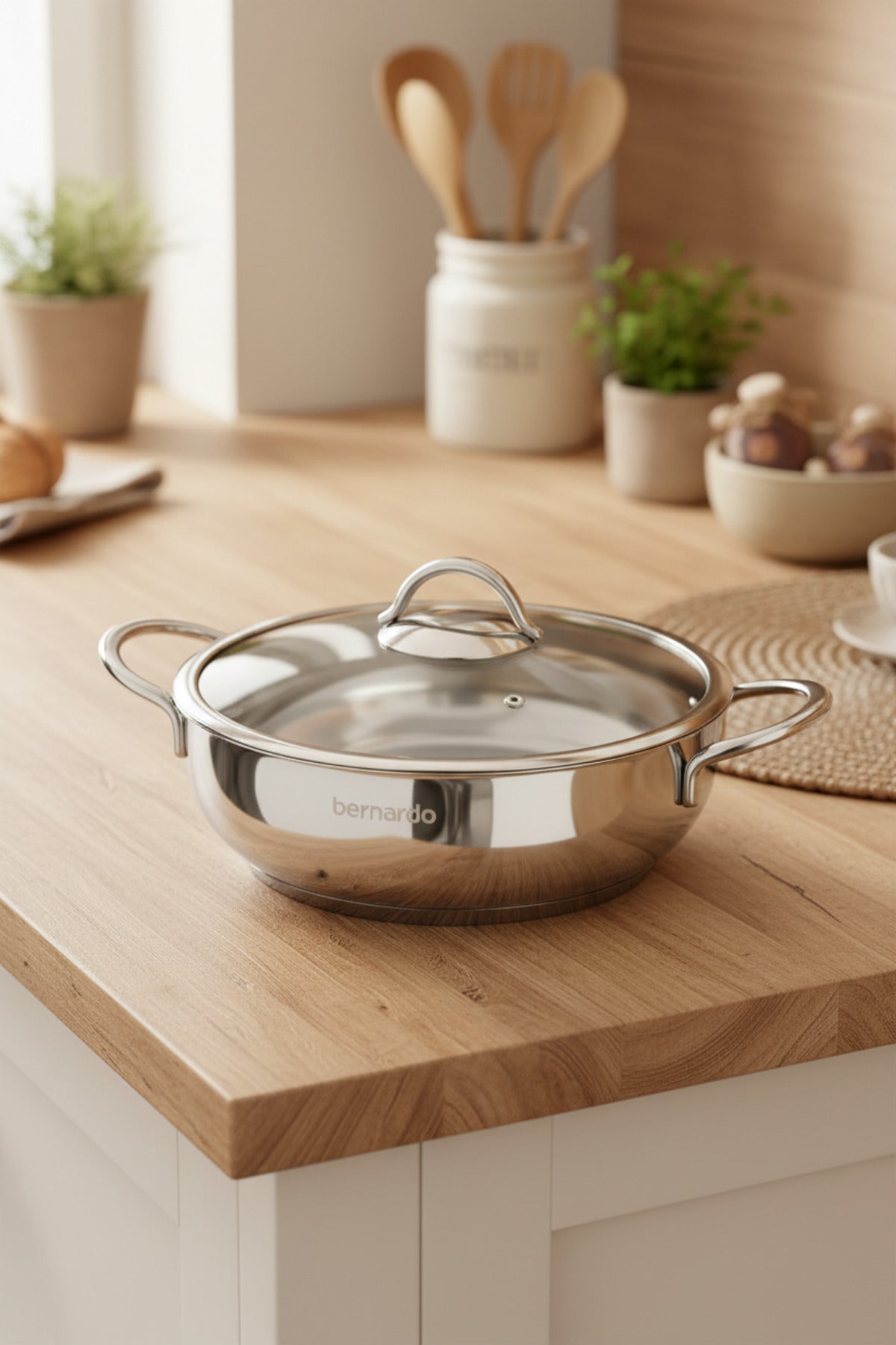 xBernardo Monde 8 Piece Semi Sphere Steel Pot Set