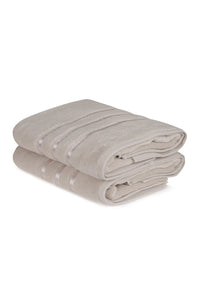Bath Towel Set (2 Pieces) Bath Towel: 70 X 140 Cm (2 Pieces) Dolce - Light Brown