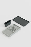 Dish Rack & Countertop Plate Holder – 42x26 cm Multi-Compartment Modern Kitchen Organizer