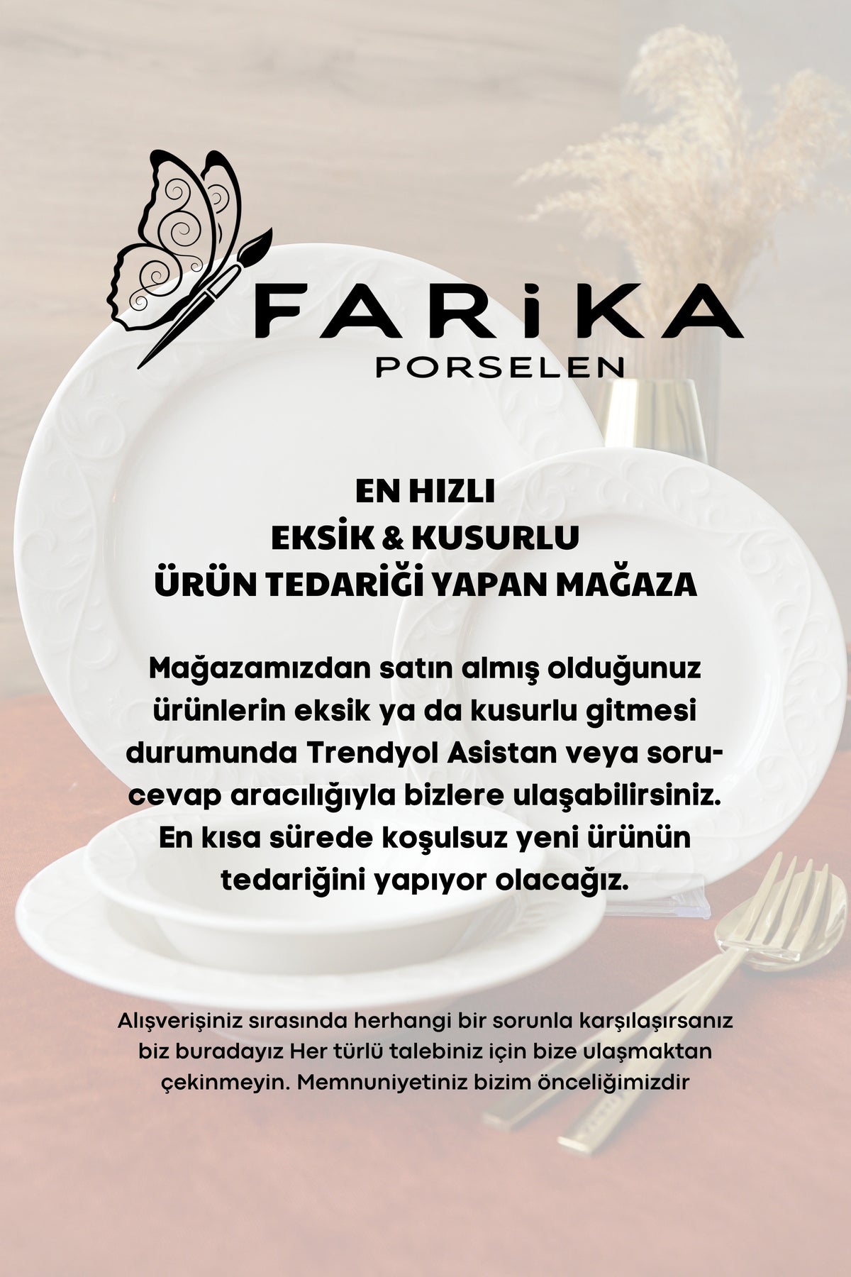 Kaya 16 Parça 6 Kişilik Porselen Kahvaltı Takımı