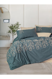 Ranforce Double Quilt Cover Set Quilt Cover: 200 X 220 Cm Flat Sheet: 240 X 260 Cm Pillowcase: 50 X 70 Cm (2 Pieces) Oxford Pillowcase: 50 X 70 Cm (2 Pieces) Beige