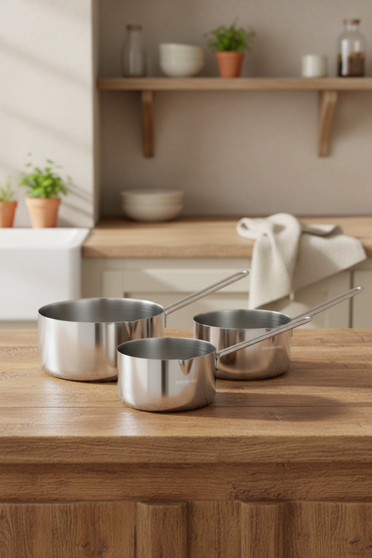 xBernardo Atina 3 Piece Milk Pot Set
