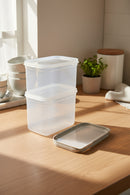 xBernardo Hide Plus 2 Piece Storage Container Set White