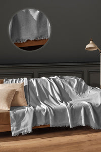 Sofa Cover Size: 170 X 205 Cm Light Grey