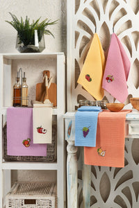 Kitchen Towel Set (6 Pieces) Size: 40 X 60 Cm (6 Pieces) Fruits