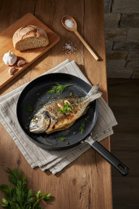 xBernardo Wave 32cm Granite Fish Pan