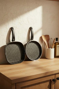 xBernardo Carolin 2 Piece Grill Pan Set Black
