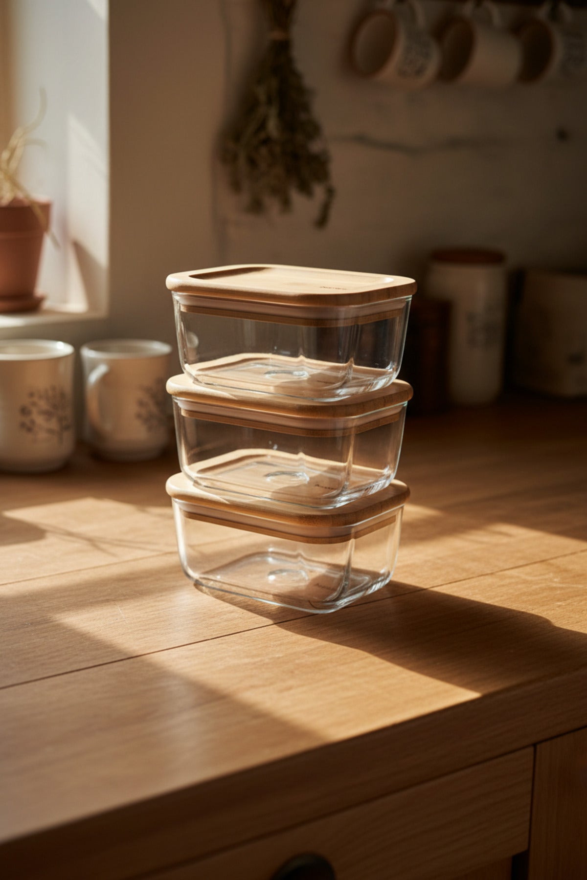xBernardo Avenya 3 Piece Storage Container Set Large