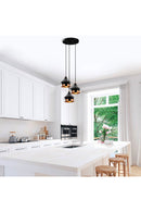Chandelier Black / Copper 6871