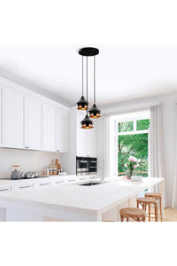 Chandelier Black / Copper 6871