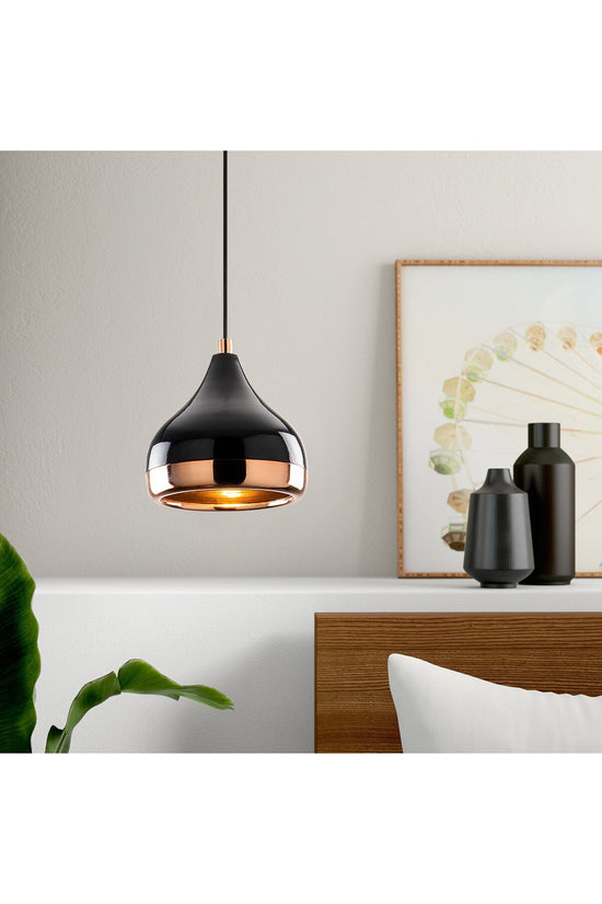 Chandelier Black / Copper 6866