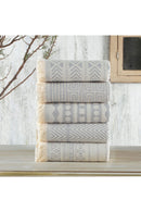 Wash Towel Set (5 Pieces) Size: 38 X 65 Cm (5 Pieces) Light Grey