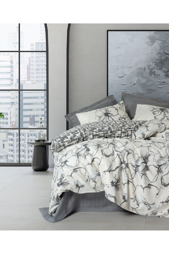 Ranforce Double Quilt Cover Set Quilt Cover: 200 X 220 Cm Flat Sheet: 240 X 260 Cm Pillowcase: 50 X 70 Cm (2 Pieces) Anthracite