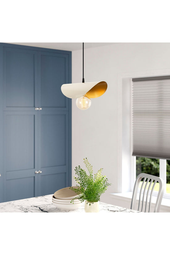 Chandelier White / Gold 829