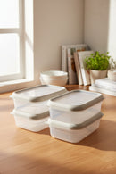 xBernardo Hide Plus 4 Piece Storage Container Set White