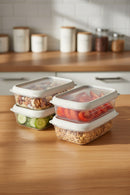 xBernardo Hide Plus 4 Piece Storage Container Set White