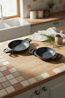 xBernardo Athelas 3 Piece Frying Pan and Sahan Set Black