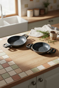 xBernardo Athelas 3 Piece Frying Pan and Sahan Set Black
