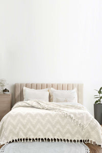 Double Pique Size: 200 X 230 Cm Cream