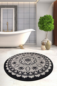 Bathmat Non-Slip Underside Diameter: 100 Cm Mandal