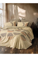 Ranforce Double Quilt Cover Set Quilt Cover: 200 X 220 Cm Flat Sheet: 240 X 260 Cm Pillowcase: 50 X 70 Cm (2 Pieces) Brown