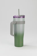 xBernardo Alto Straw Thermos Mug Green 1000ml