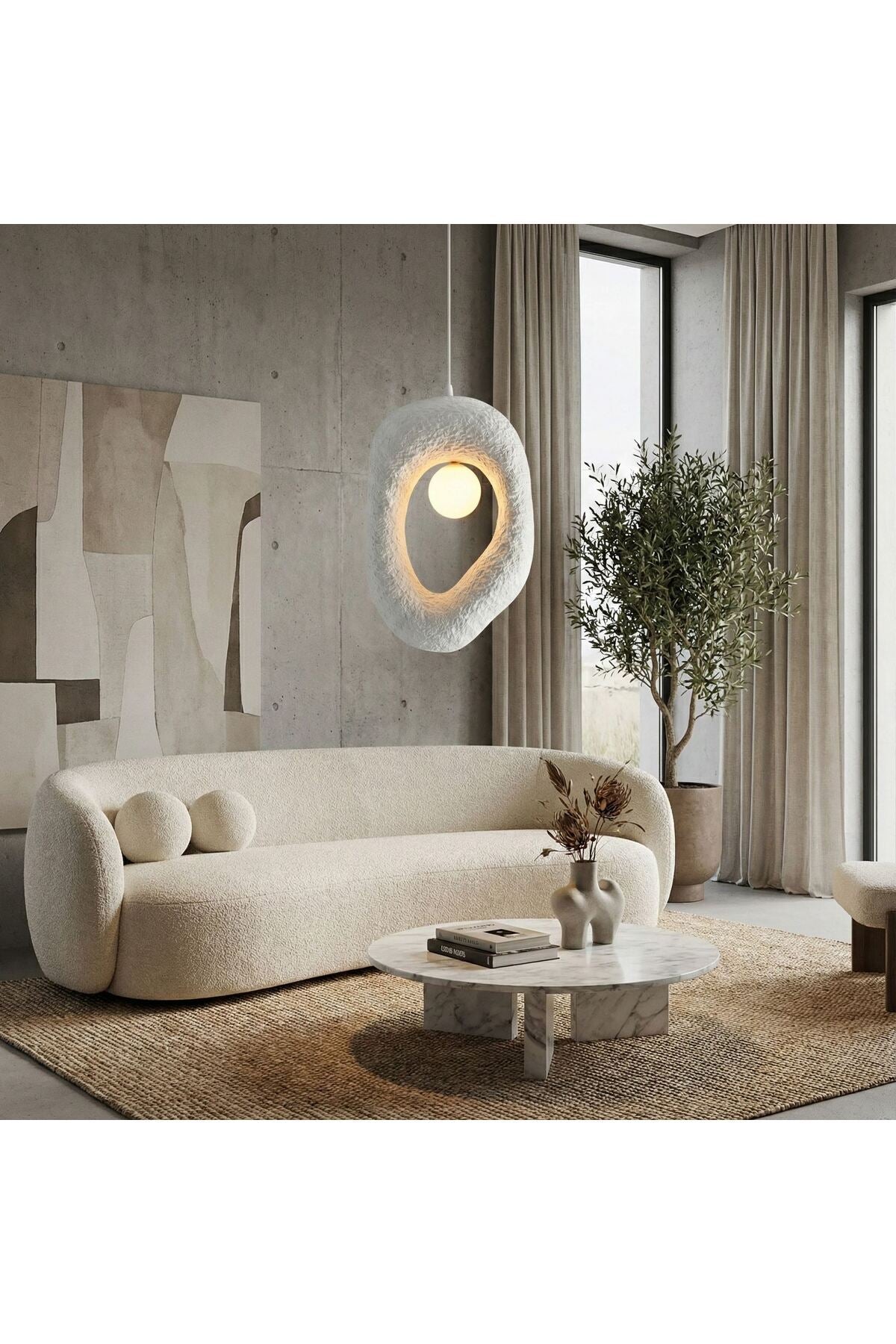 Chandelier White Zoga-Nua