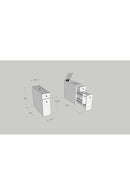 Bathroom Cabinet Calencia - White