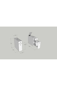 Bathroom Cabinet Calencia - White
