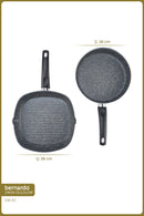 xBernardo Carolin 2 Piece Grill Pan Set Grey
