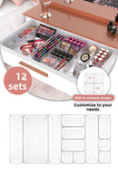 12-Piece In-Cabinet - In-Drawer Jewelry Makeup Organizer