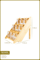 xBernardo Liora 9 Piece Spice Rack Set 3 Tier