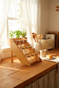 xBernardo Liora 9 Piece Spice Rack Set 3 Tier