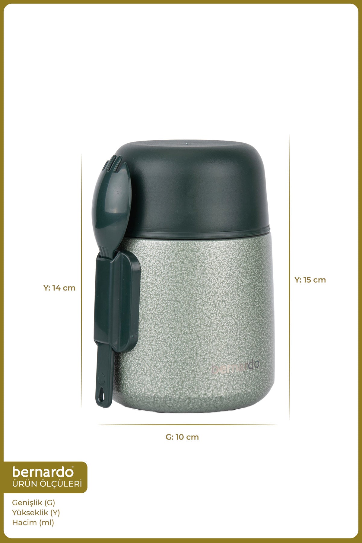 xBernardo Duo Food Thermos 500ml Green