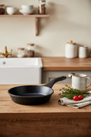 xBernardo Olimpos Granite Cast 2 Piece Frying Pan Set Black