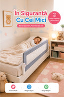 Baby Bed Rail Wooden 180 cm Grey