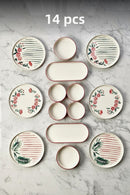Sakura Stackable Breakfast Set - Luxury Breakfast Presentation Set Plate