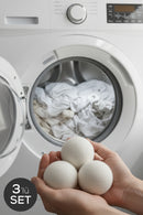 3-Pack Natural Wool Laundry Dryer Balls - Energy Saving and Softening Effect