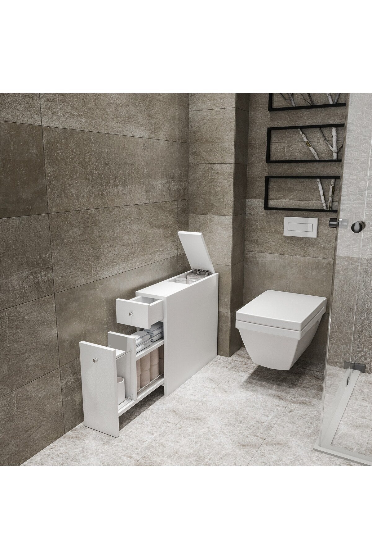 Bathroom Cabinet Calencia - White