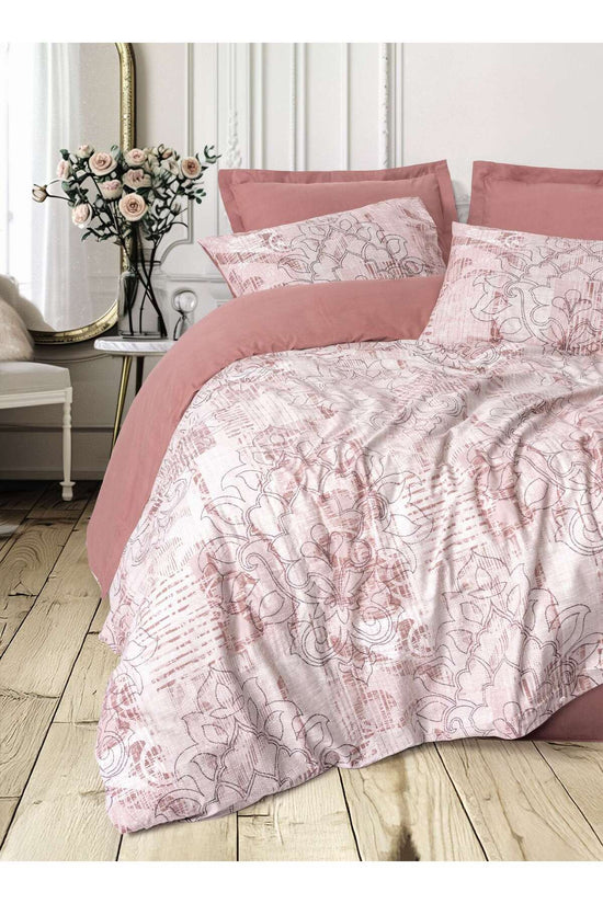 Ranforce Double Quilt Cover Set Quilt Cover: 200 X 220 Cm Flat Sheet: 240 X 260 Cm Pillowcase: 50 X 70 Cm (2 Pieces) Dusty