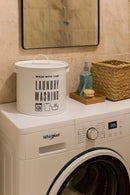 2 Compartment Detergent Storage Box Printed Laundry Detergent Box with Lid