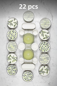 Greentree Stackable Breakfast Set - Luxury Breakfast Presentation Set Plate