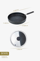 xBernardo Wave 32cm Granite Fish Pan