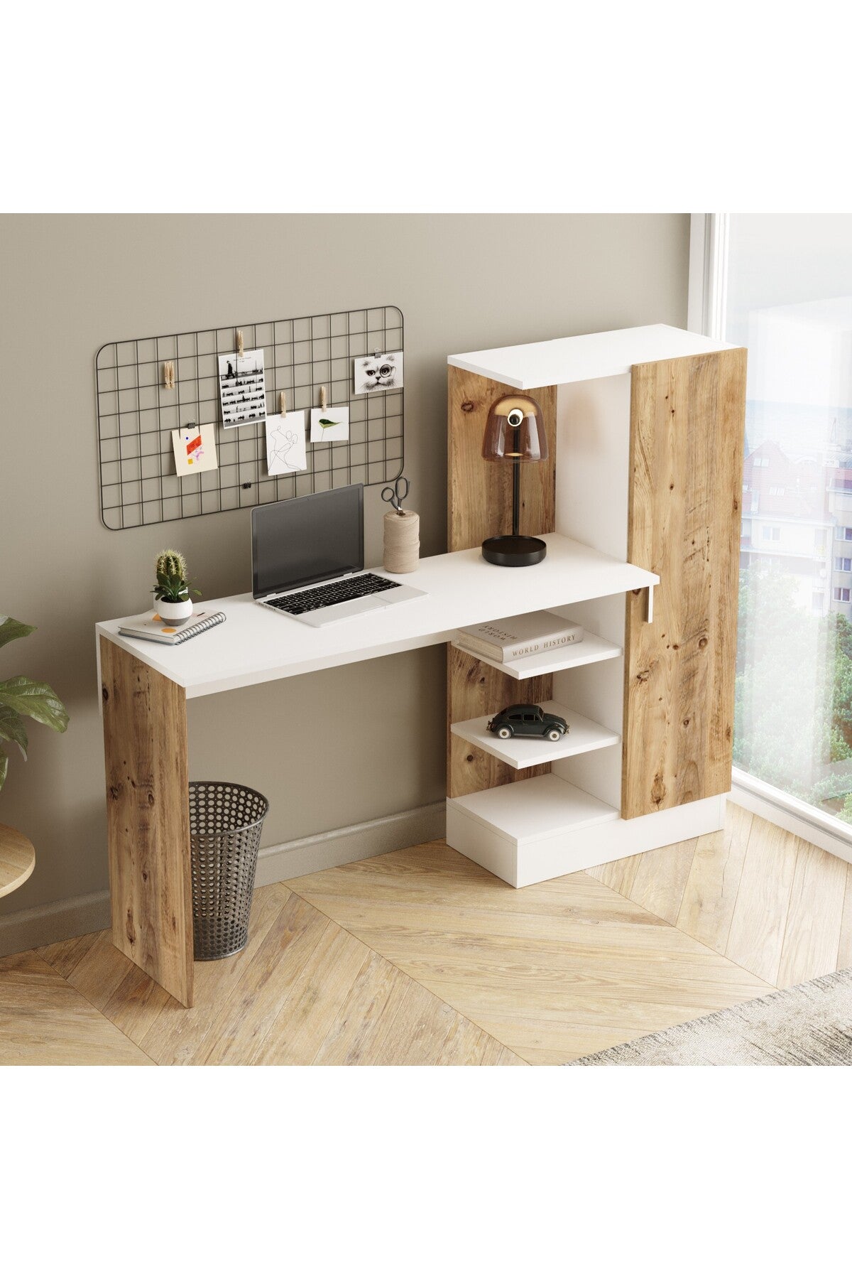 Study Desk Atlantic Pine / White